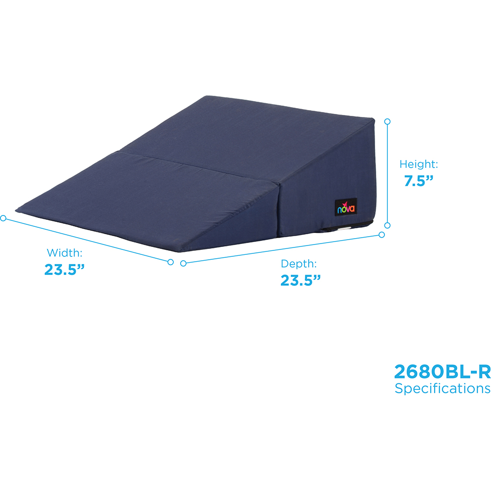WEDGE CUSHION FOLD BLUE